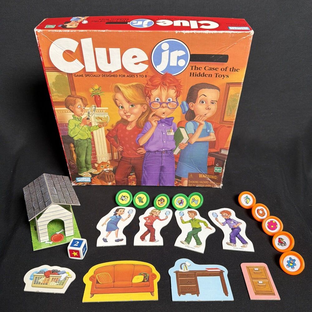 Clue Jr. - The Case of the Hidden Toys - Game Specially Designed for Ages 5-8